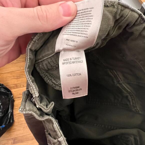 Citizens of Humanity Paloma Utility Trousers Tea Leaf Green sz 23 $248 NWOTs - Picture 16 of 16